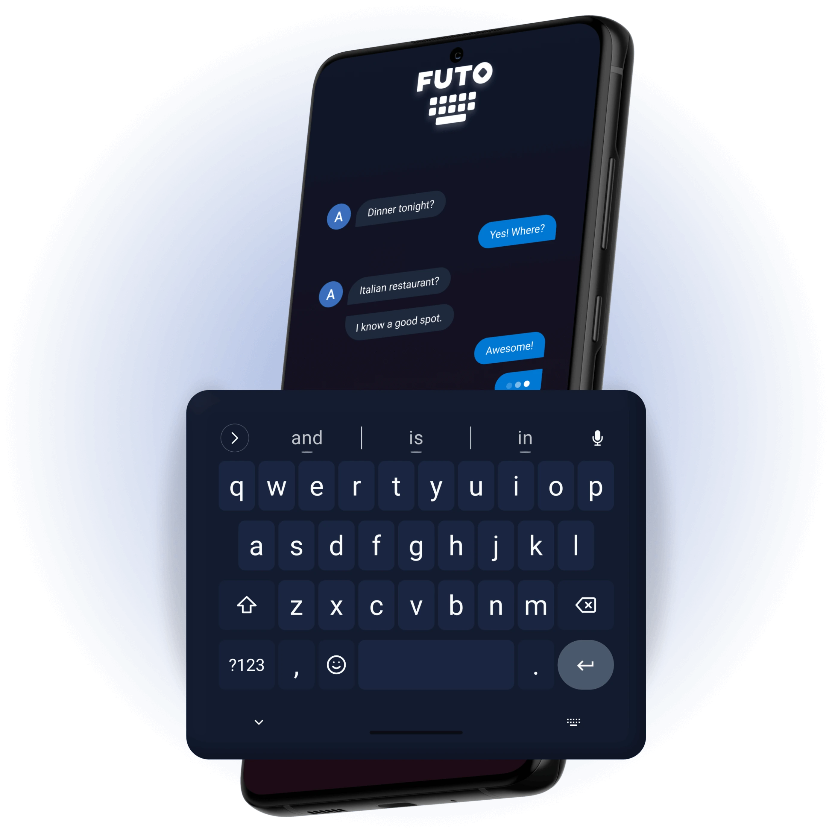 Phone with FUTO keyboard